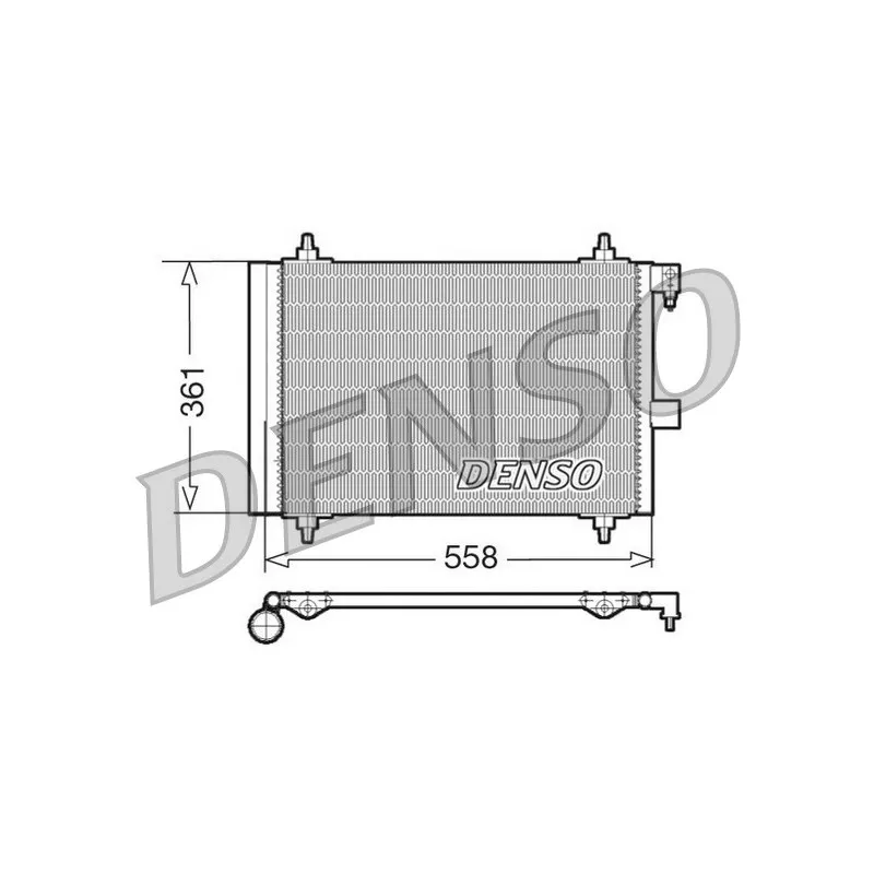 Condenseur, climatisation DENSO DCN21025