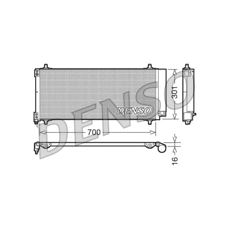Condenseur, climatisation DENSO DCN21027