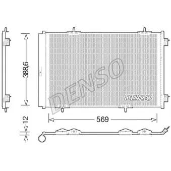Condenseur, climatisation DENSO DCN21030