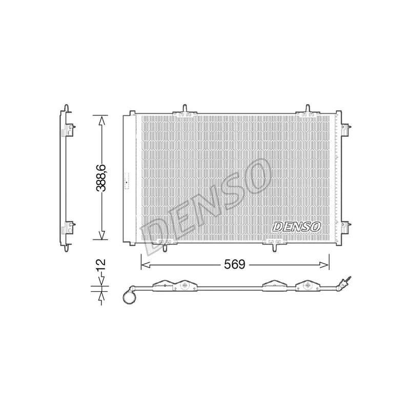 Condenseur, climatisation DENSO DCN21030