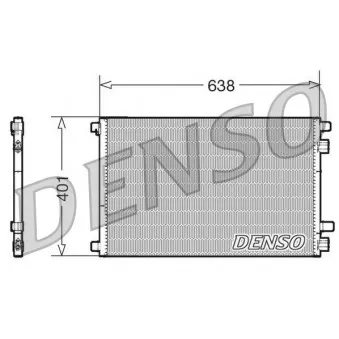 Condenseur, climatisation DENSO DCN23012
