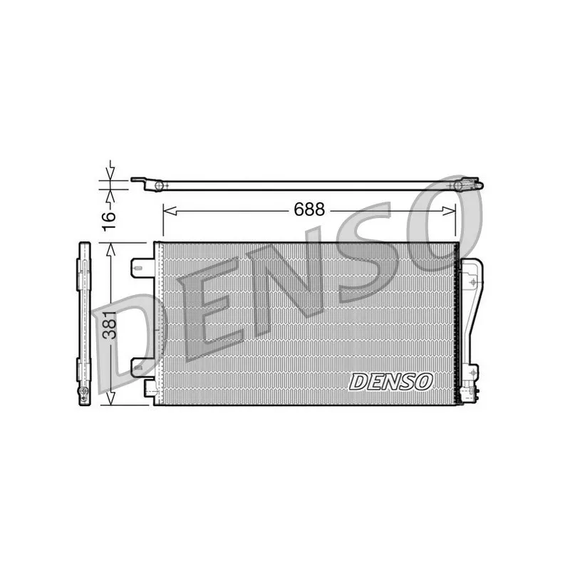 Condenseur, climatisation DENSO DCN23014