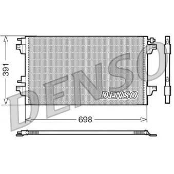 Condenseur, climatisation DENSO DCN23015