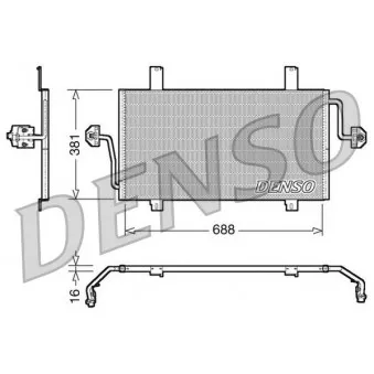 Condenseur, climatisation DENSO DCN23016