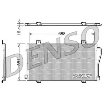 Condenseur, climatisation DENSO DCN23017