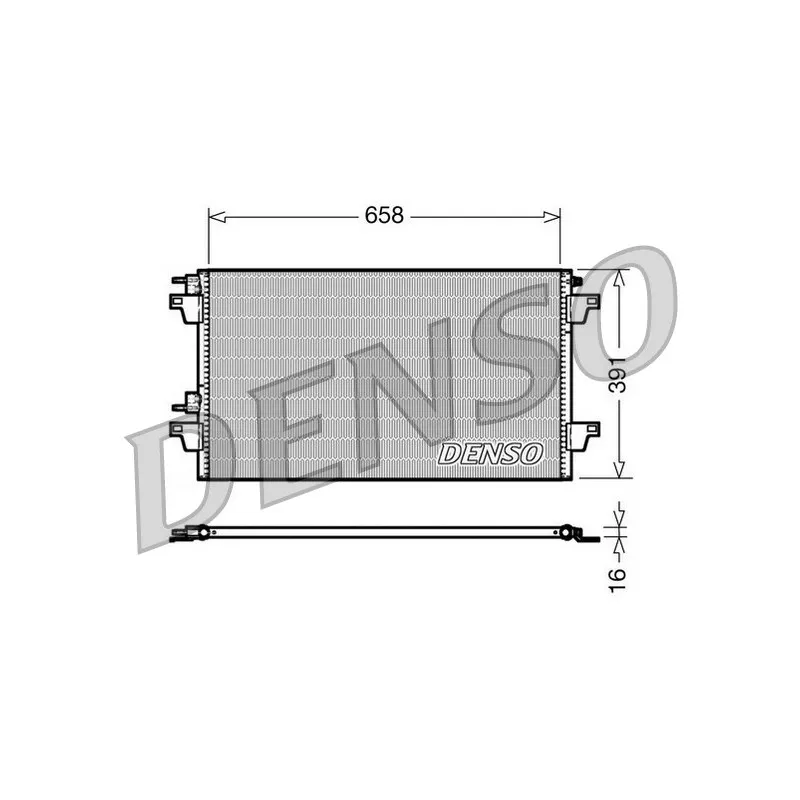 Condenseur, climatisation DENSO DCN23018