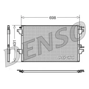 Condenseur, climatisation DENSO DCN23022