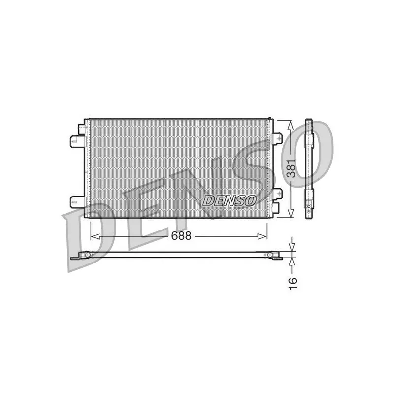Condenseur, climatisation DENSO DCN23024