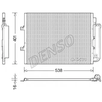 Condenseur, climatisation DENSO DCN23026