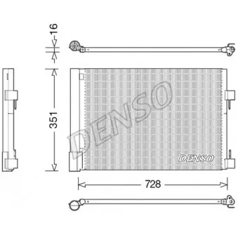 Condenseur, climatisation DENSO DCN23032