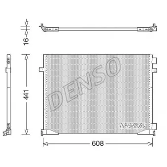 Condenseur, climatisation DENSO DCN23035