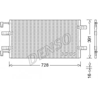 Condenseur, climatisation DENSO DCN23036