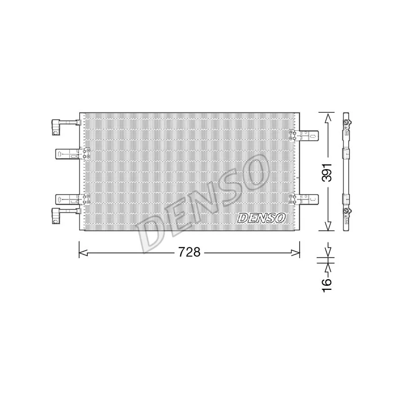 Condenseur, climatisation DENSO DCN23036