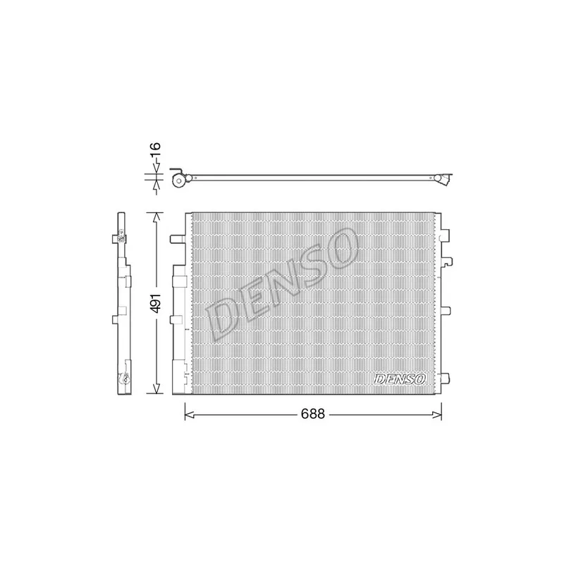 Condenseur, climatisation DENSO DCN23050