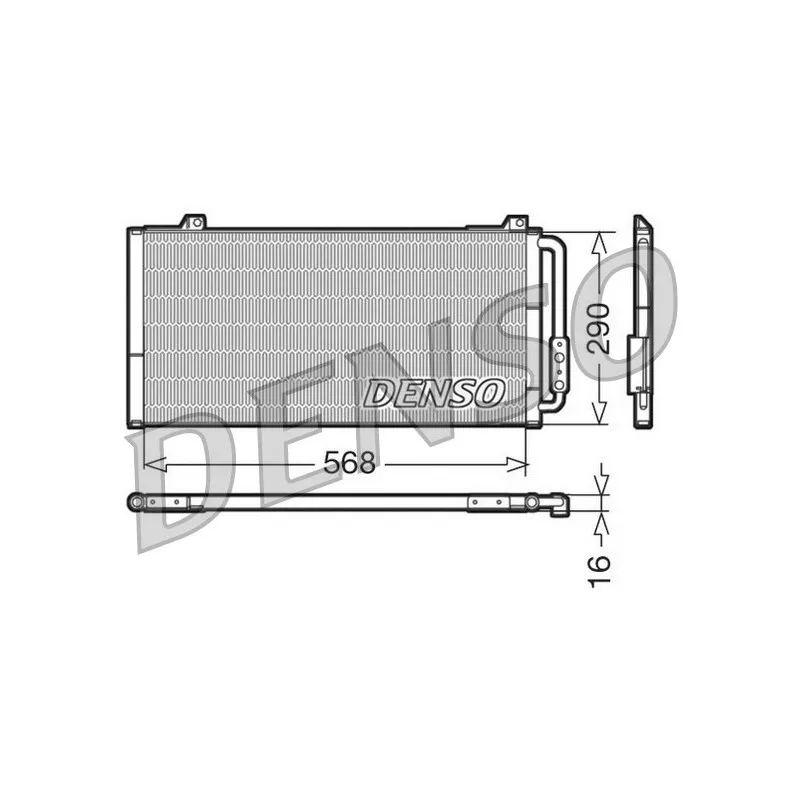 Condenseur, climatisation DENSO DCN24001