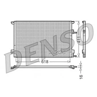 Condenseur, climatisation DENSO DCN25001