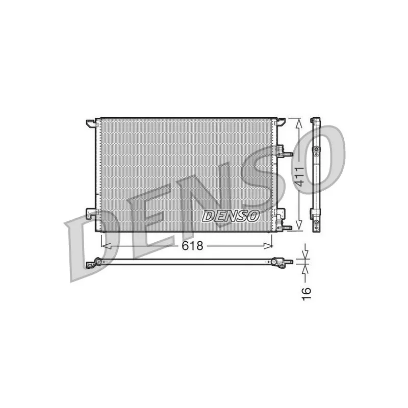 Condenseur, climatisation DENSO DCN25001