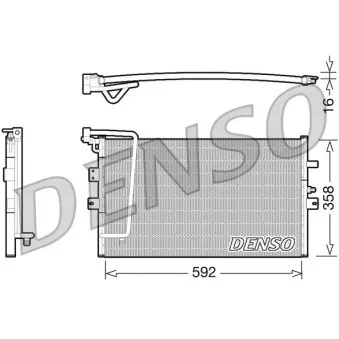 Condenseur, climatisation DENSO DCN25002