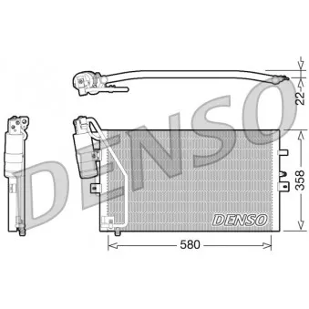Condenseur, climatisation DENSO DCN25003