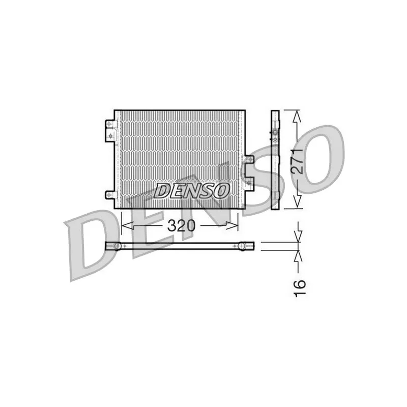 Condenseur, climatisation DENSO DCN28002