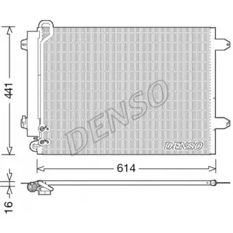 Condenseur, climatisation DENSO DCN32008