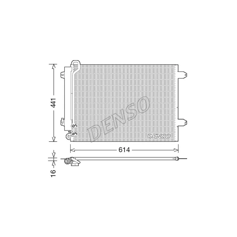 Condenseur, climatisation DENSO DCN32008