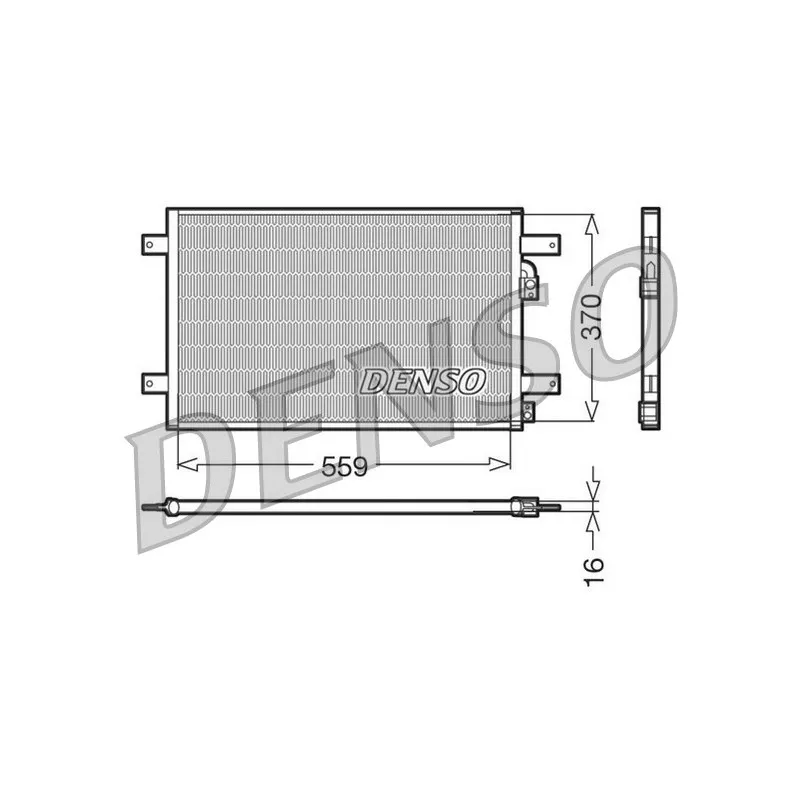 Condenseur, climatisation DENSO DCN32014