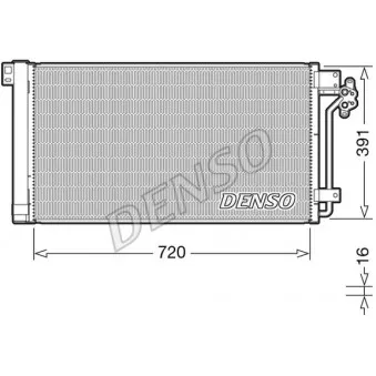 Condenseur, climatisation DENSO DCN32020