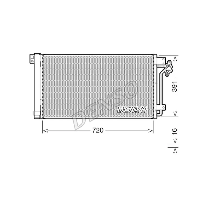 Condenseur, climatisation DENSO DCN32020