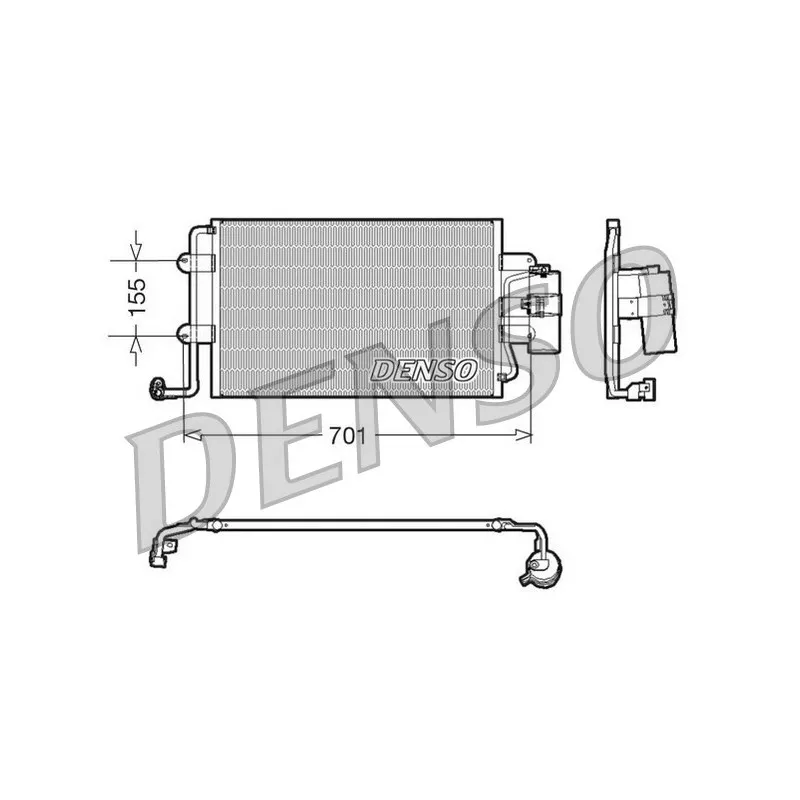 Condenseur, climatisation DENSO DCN32025