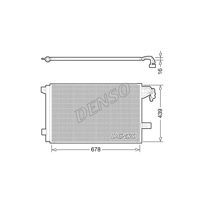 Condenseur, climatisation DENSO DCN32063