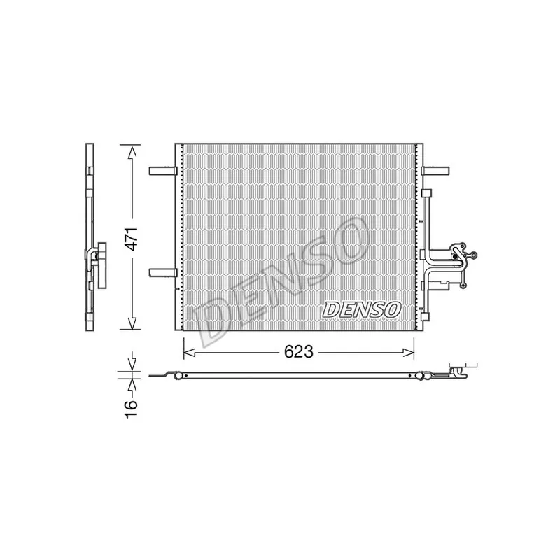 Condenseur, climatisation DENSO DCN33010