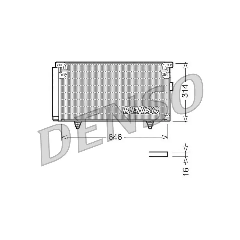 Condenseur, climatisation DENSO DCN36001