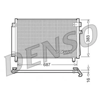 Condenseur, climatisation DENSO DCN36002