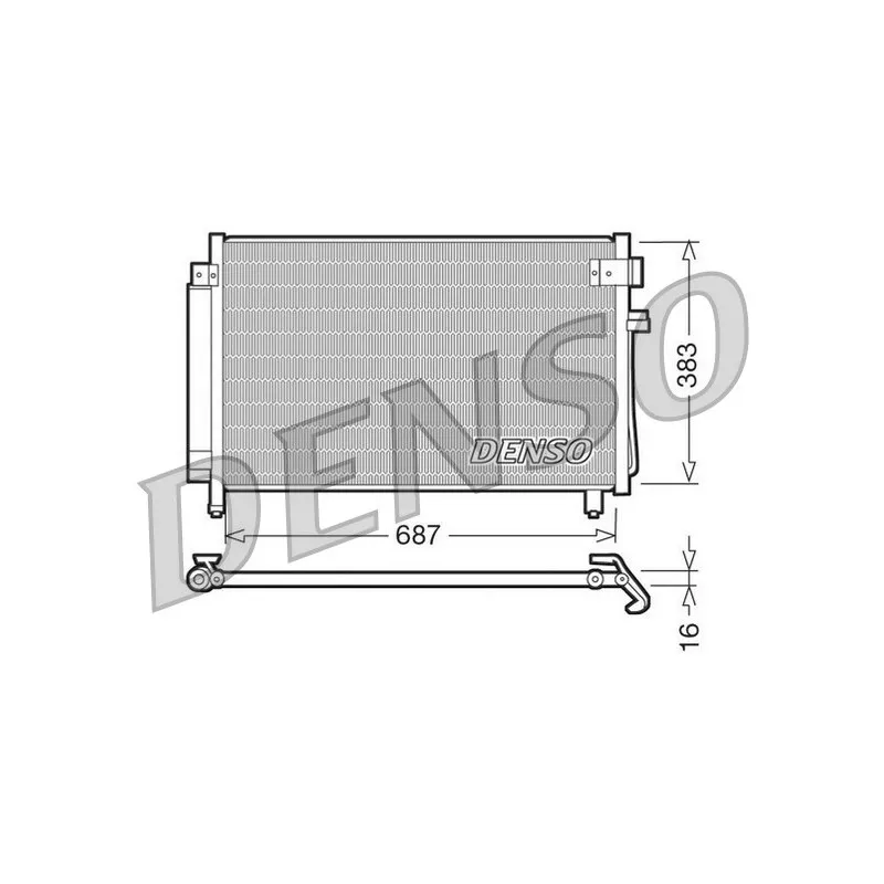Condenseur, climatisation DENSO DCN36002
