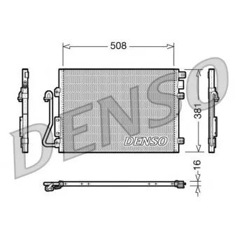 Condenseur, climatisation DENSO DCN37001
