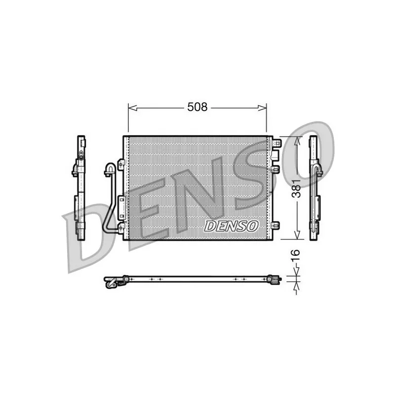 Condenseur, climatisation DENSO DCN37001