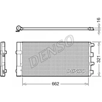 Condenseur, climatisation DENSO DCN37003