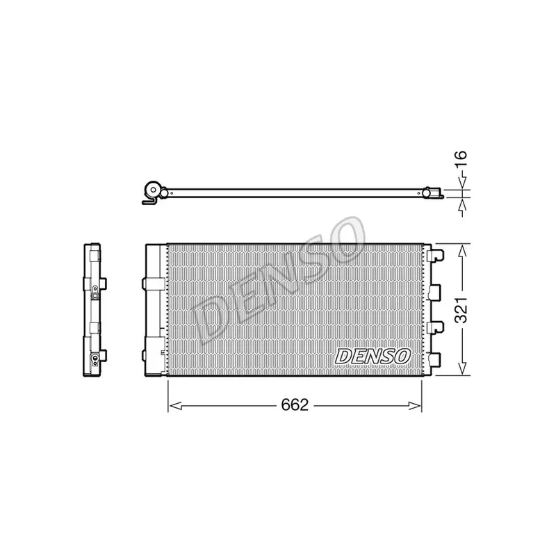 Condenseur, climatisation DENSO DCN37003