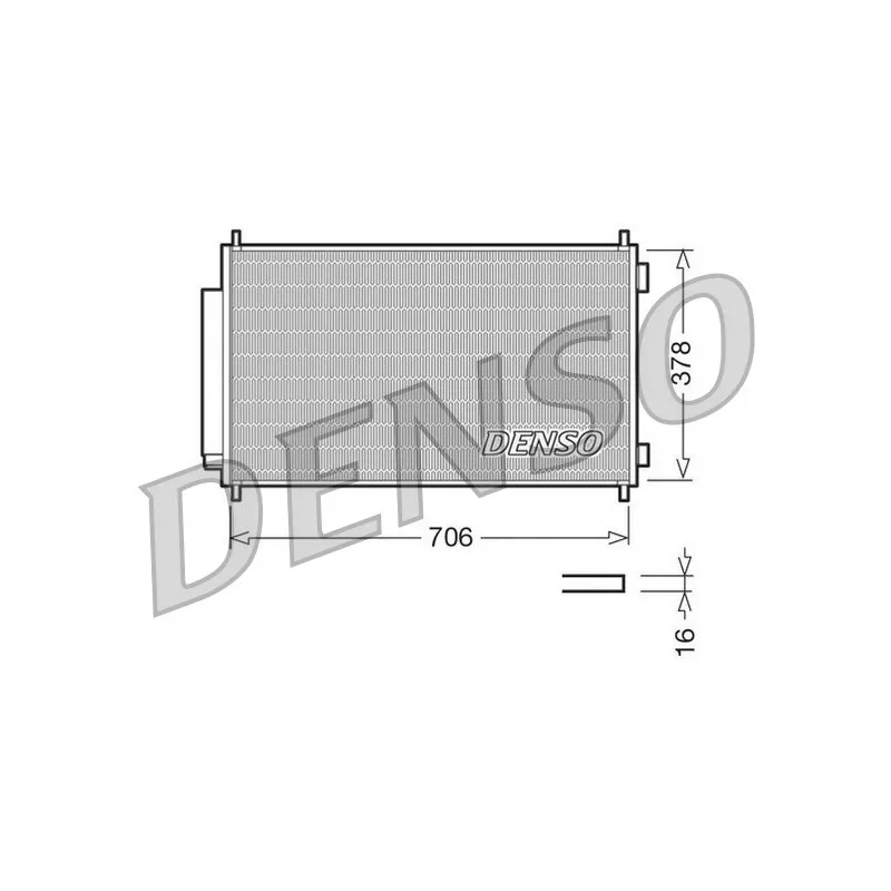Condenseur, climatisation DENSO DCN40002