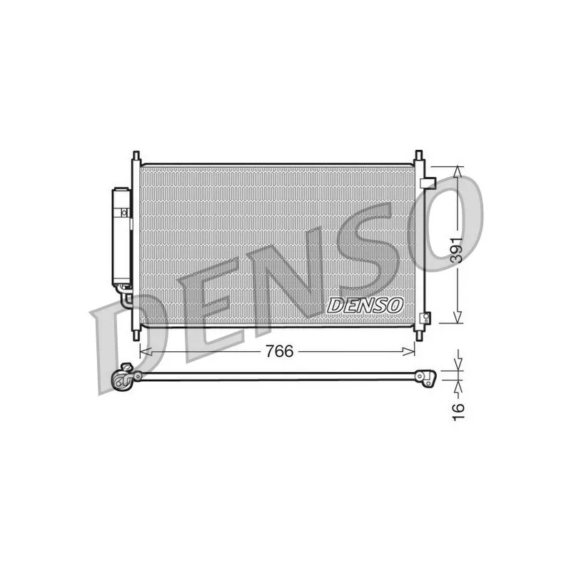 Condenseur, climatisation DENSO DCN40004