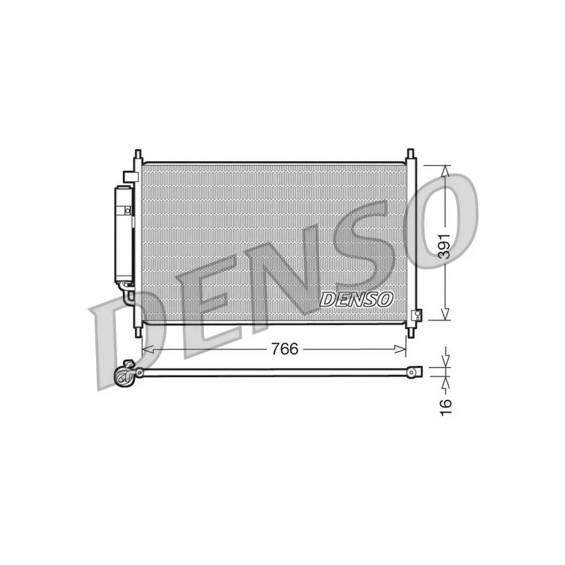 Condenseur, climatisation DENSO DCN40005