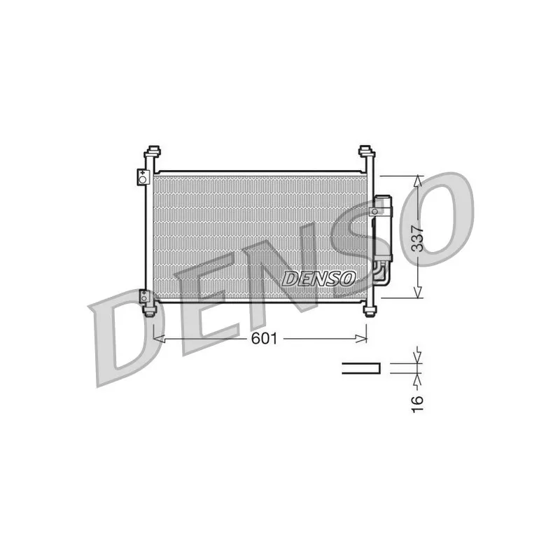 Condenseur, climatisation DENSO DCN40007