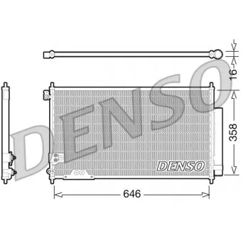 Condenseur, climatisation DENSO DCN40009