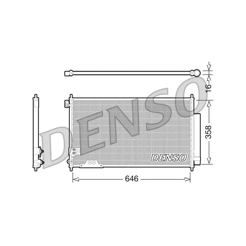 Condenseur, climatisation DENSO DCN40009