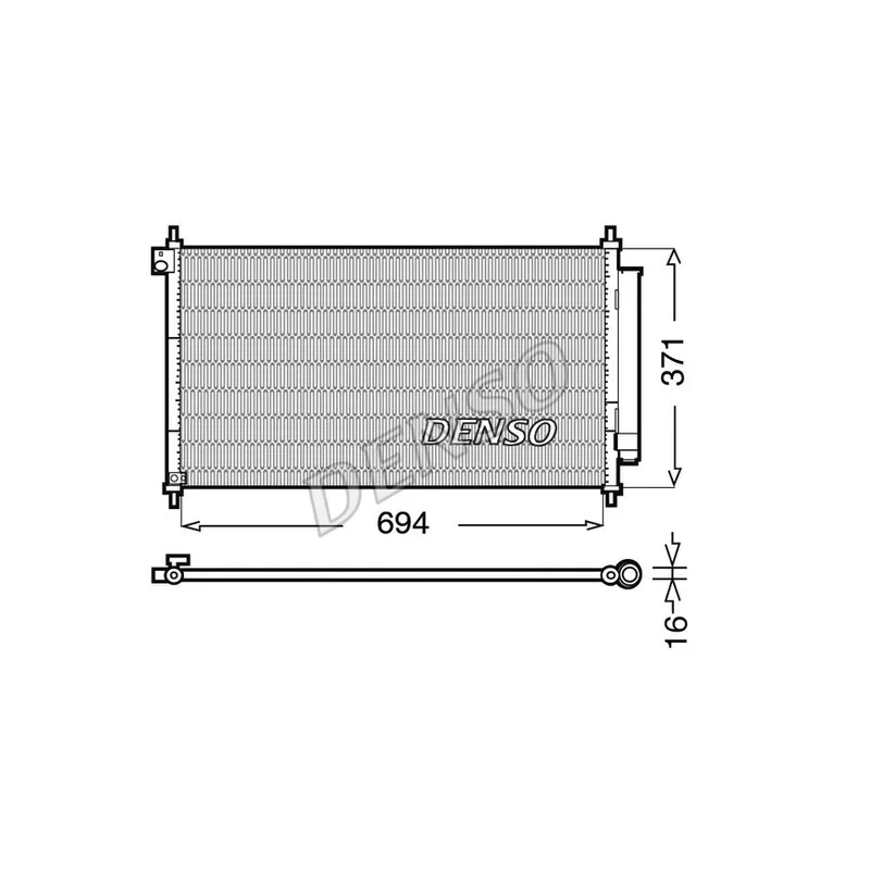 Condenseur, climatisation DENSO DCN40012
