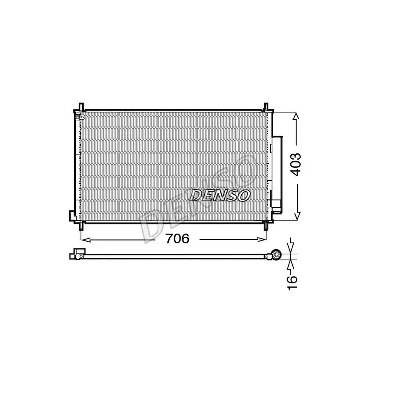Condenseur, climatisation DENSO DCN40013