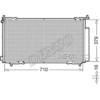 Condenseur, climatisation DENSO DCN40015