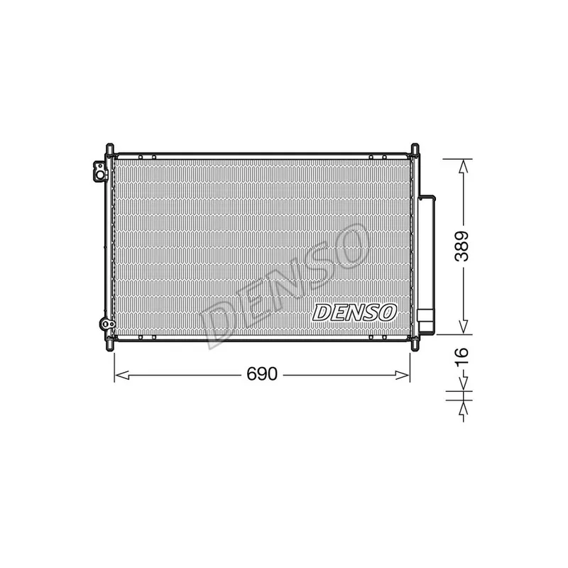 Condenseur, climatisation DENSO DCN40016