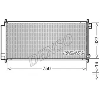 Condenseur, climatisation DENSO DCN40017